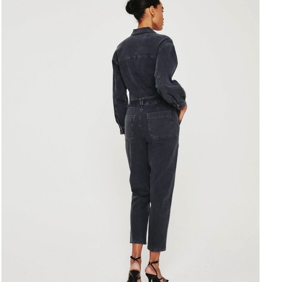 Adriano Goldschmied Ryleigh Black Jumpsuit Size Medium - Picture 2 of 10